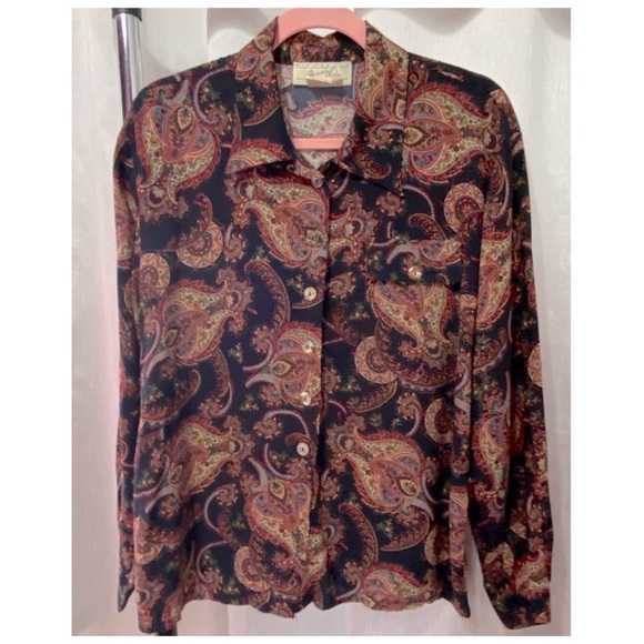 Vintage paisley blouse